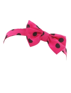 ACCESSOIRES DE CHEVEUX FANNY & LILI NOEUD PAPILLION ROSE A POIS