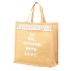 CABAS LOT OF LOVE JUTE POMPONS ARGENTÉ DO ALL THINGS WITH LOVE