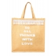 CABAS LOT OF LOVE JUTE POMPONS ARGENTÉ DO ALL THINGS WITH LOVE