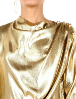 BLOUSE YVES SAINT LAURENT RIVE GAUCHE DORÉE T.M