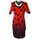 ROBE MARC CAIN ORANGE IMP. NOIT VIOLET M/C MI LONGUE T.L.