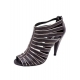 CHAUSSURE MINELLI TALON CUIR NOIR A LANIERES T40